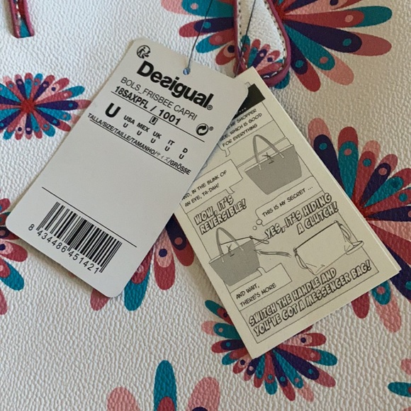 Desigual REVERSIBLE handbag.Bols_frisbee Capri. 18SAXPFL/1001 - Picture 5 of 15